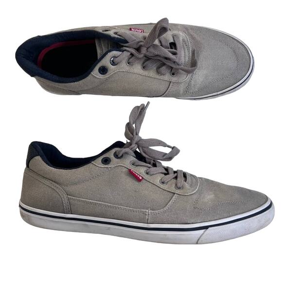 Levi's Mens Casual Fashion Sneaker Shoe, Gray, Size 13 - Picture 1 of 5